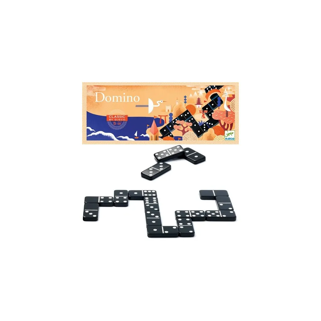 Jeu Classique Domino Noir Et Blanc