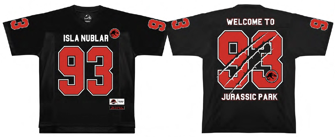 Jurassic park - isla nubar - t-shirt sports us replica unisex (m)