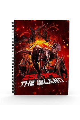 Jurassic world cahier effet 3d escape