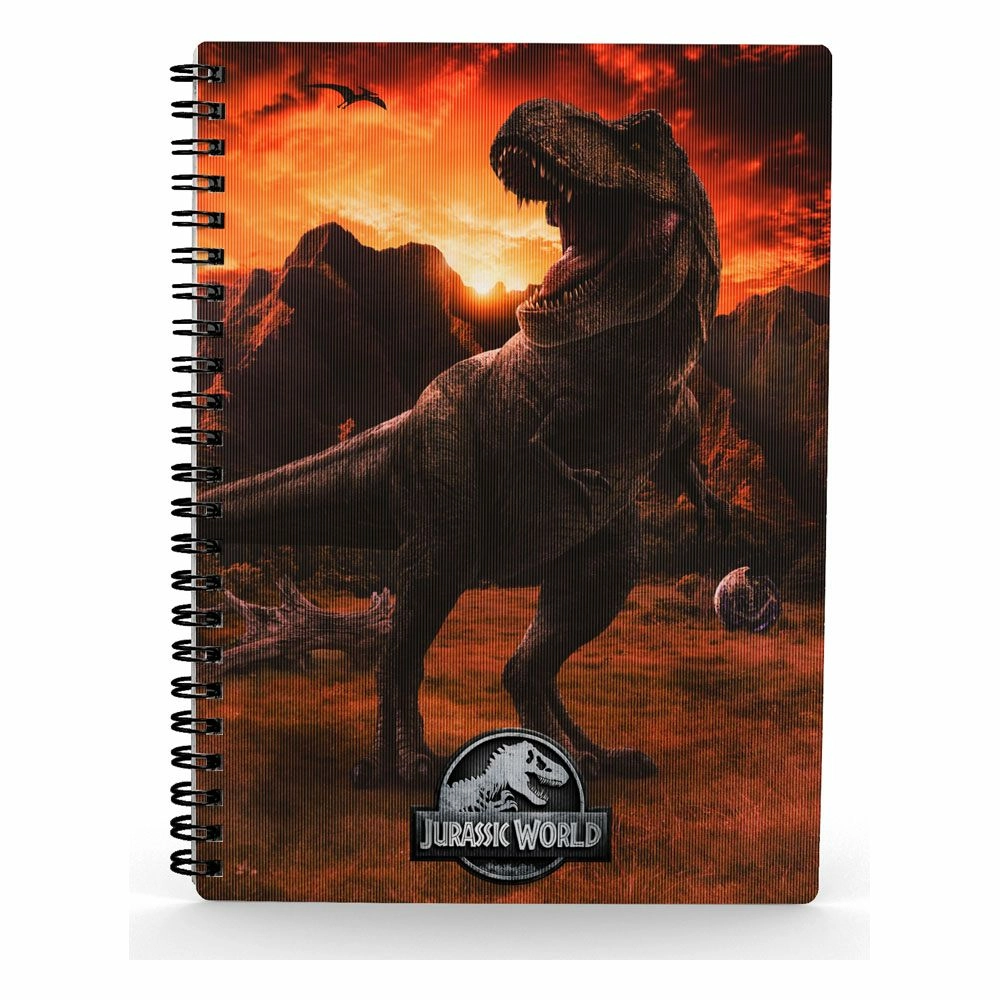 Jurassic world cahier effet 3d into the wild