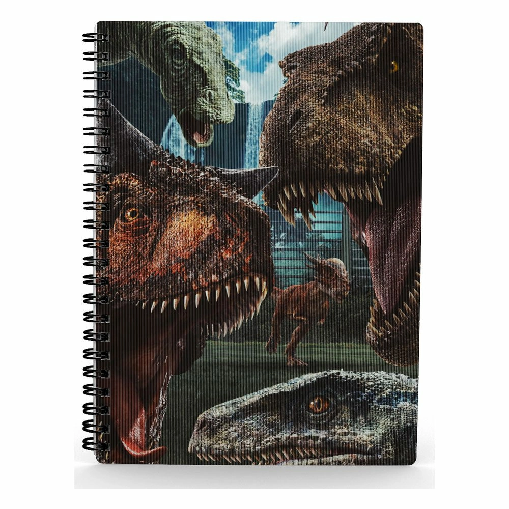 Jurassic world cahier effet 3d selfie