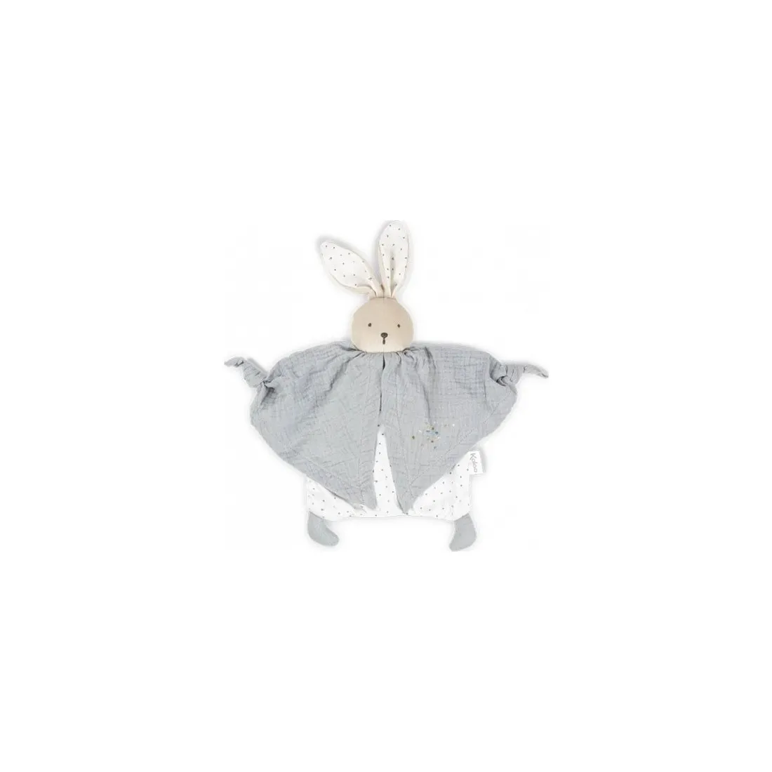 Doudou coton bio lapin gris - Kaloo