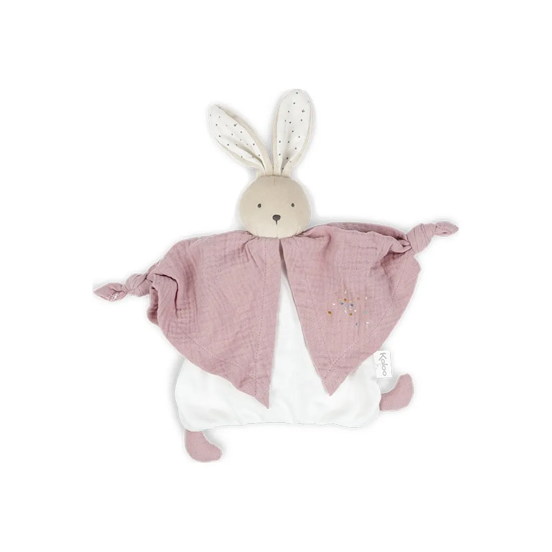 Doudou coton bio lapin rose - Kaloo
