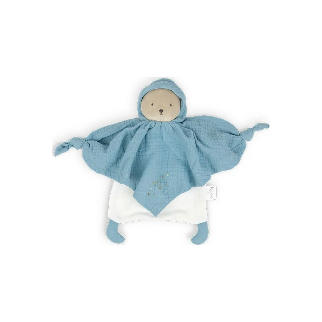 Doudou Bio Ours bleu Petit Pas – Kaloo