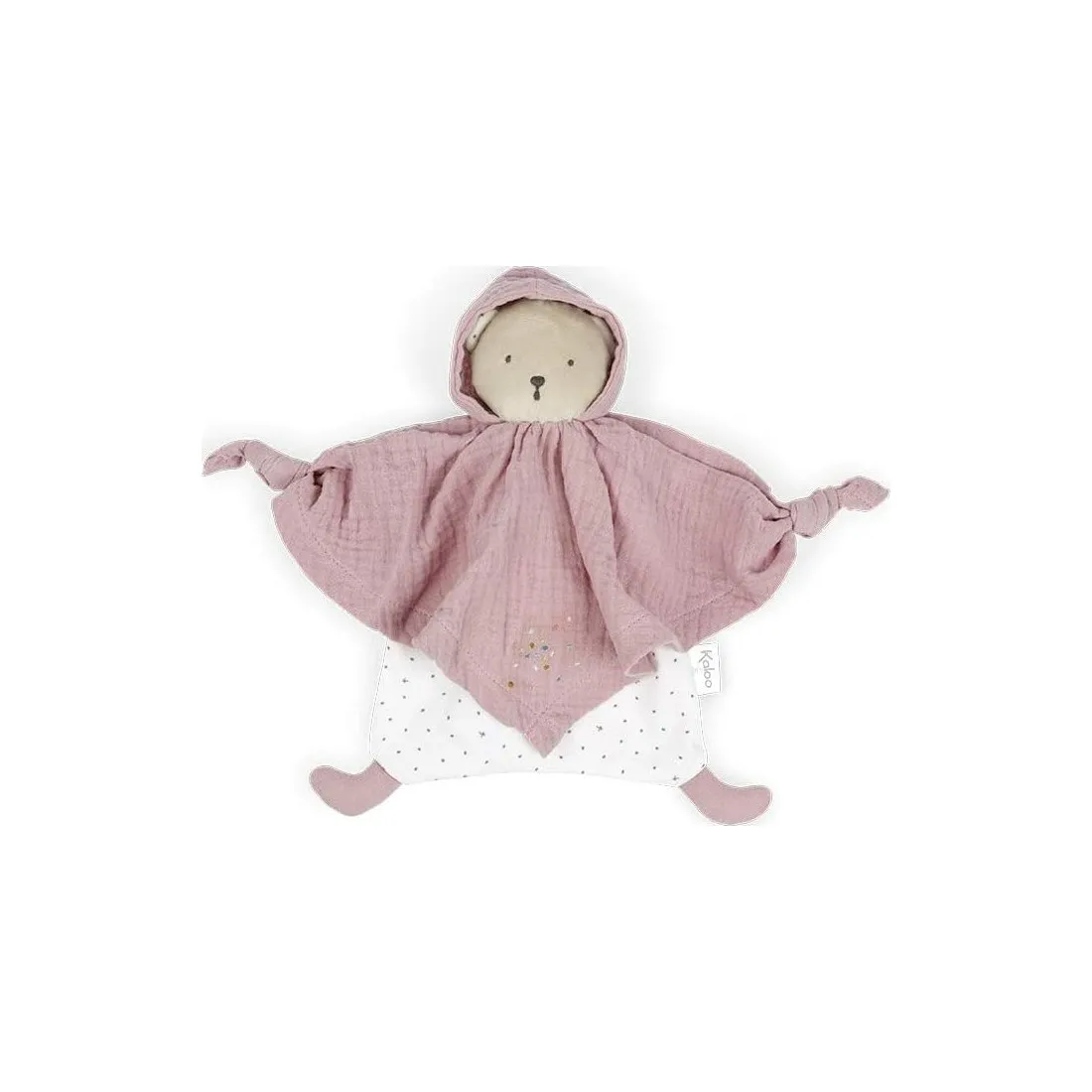 Doudou Bio Ours rose Petit Pas – Kaloo