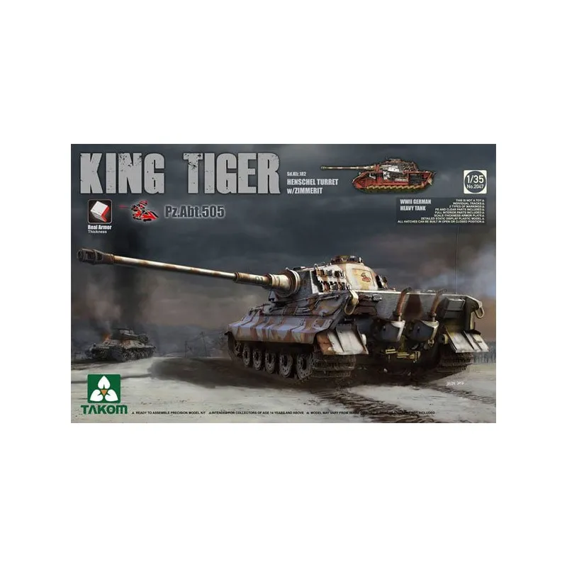 King Tiger avec tourelle Henschel ABT.505. TAKOM 2047