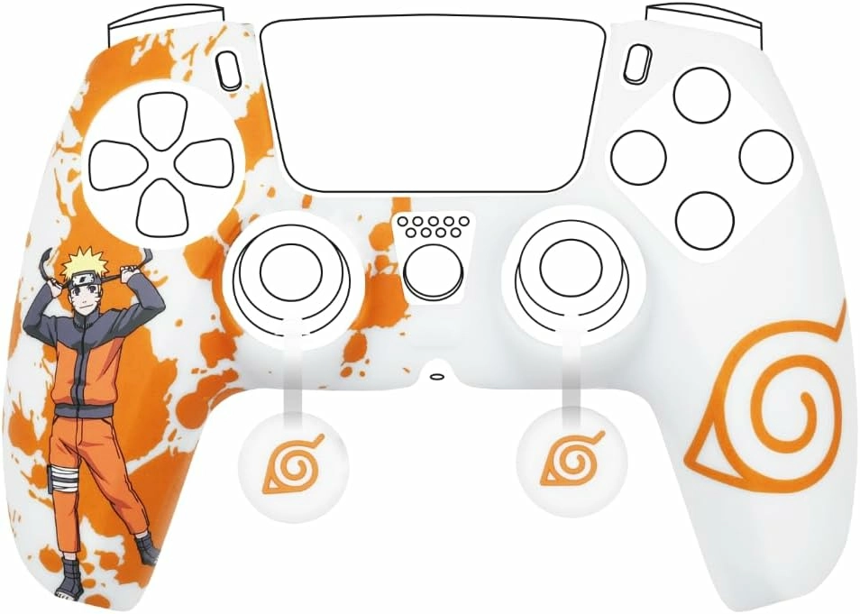 Kit de protection en silicone dualsense blanc - naruto