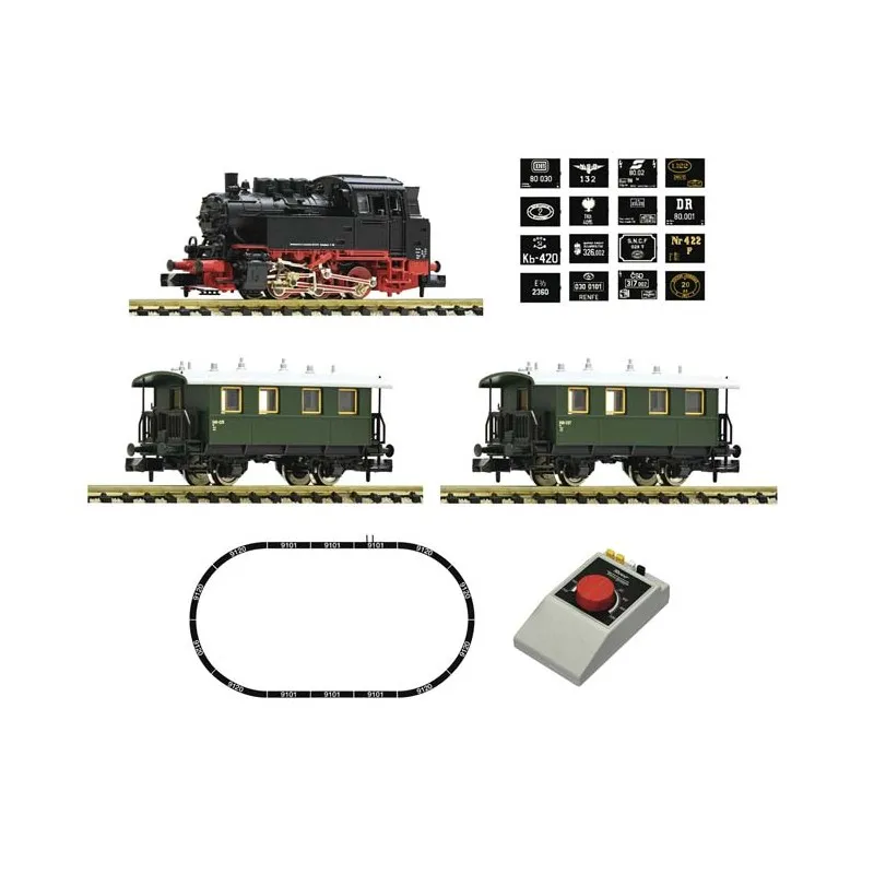 Kit de démarrage analogique. Locomotive à vapeur de la série 80. FLEISCHMANN 5160003