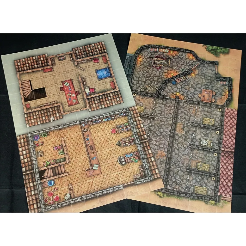 L'échoppe & les geôles - battlemap