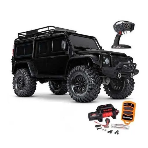 Traxxas TRX4 Land Rover Defender Noir RTR + Treuil - 82056-84-BLK