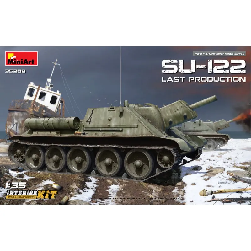 SU-122 soviétique autopropulsé, production finale. MINIART 35208