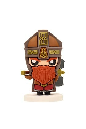 Le seigneur des anneaux figurine caoutchouc pokis gimli 6 cm