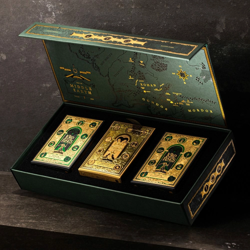 Le seigneur des anneaux jeu de cartes à jouer box set (4 decks)