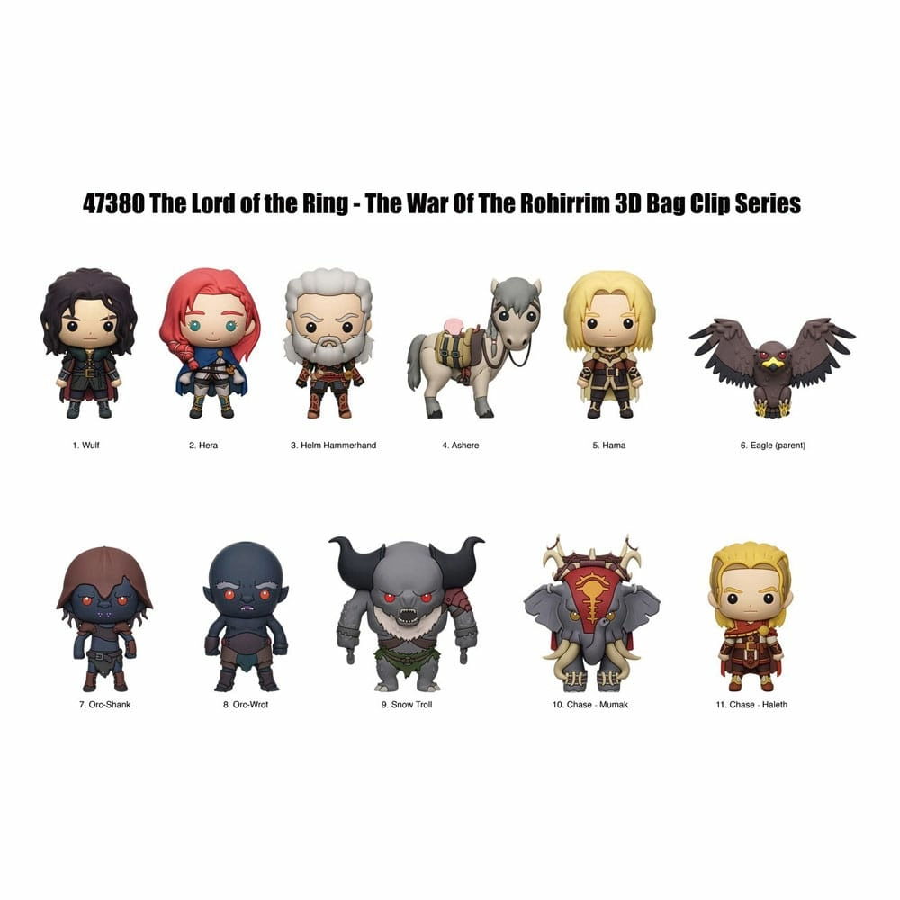 Le seigneur des anneaux: la guerre des rohirrim présentoir porte-clés sac à dos 3d (24)
