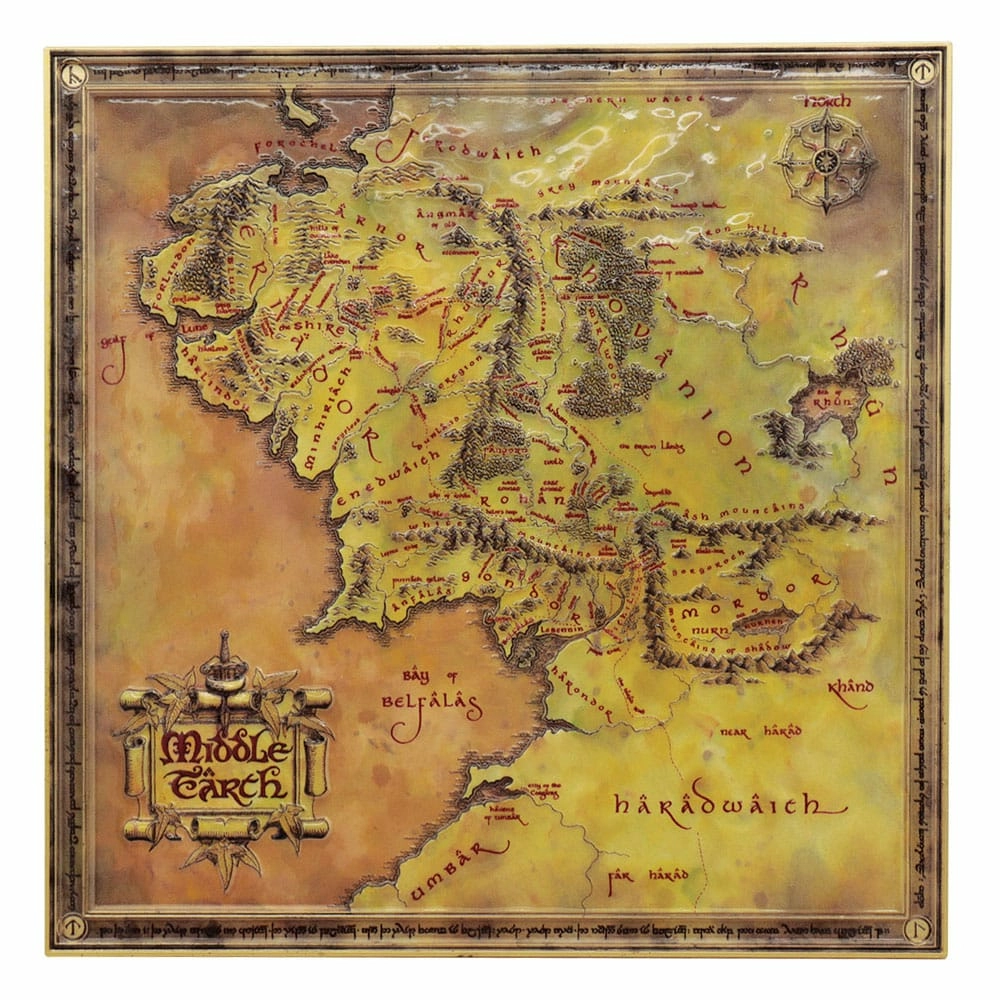 Le seigneur des anneaux réplique map limited edition