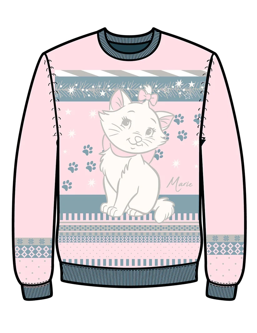 Les aristochats - marie - pull de noël femme (xs)