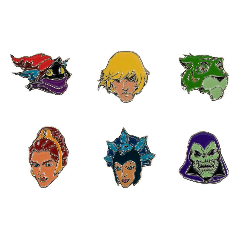 Les maîtres de l´univers pack 6 badges characters