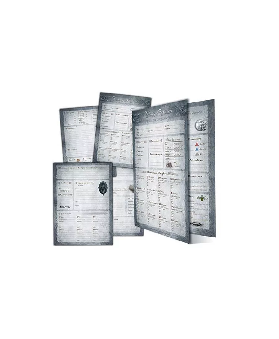 Les Ombres d'Esteren : Feuilles de Personnage