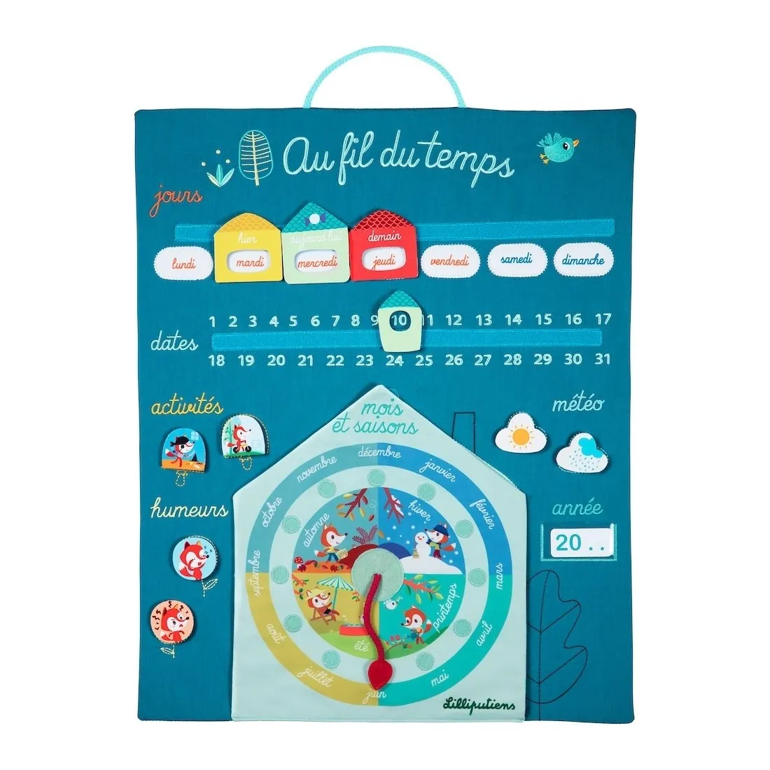 Calendrier pour enfant Au fil du temps Lilliputiens