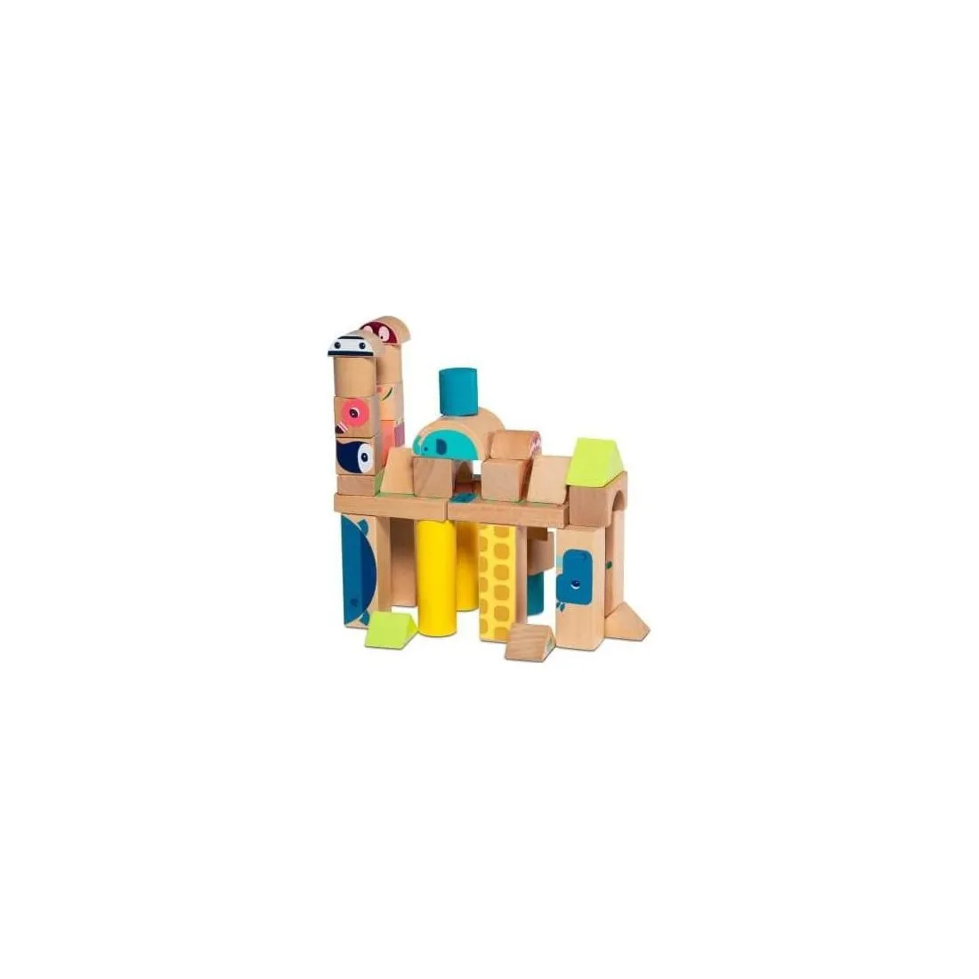 Jeu de contruction en bois Jungle Blocs Lilliputiens