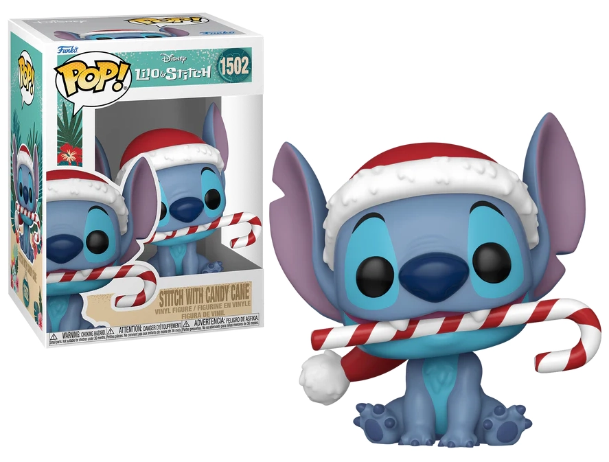 Lilo & stitch - pop disney n° 1502 - stitch avec canne en sucre d'orge