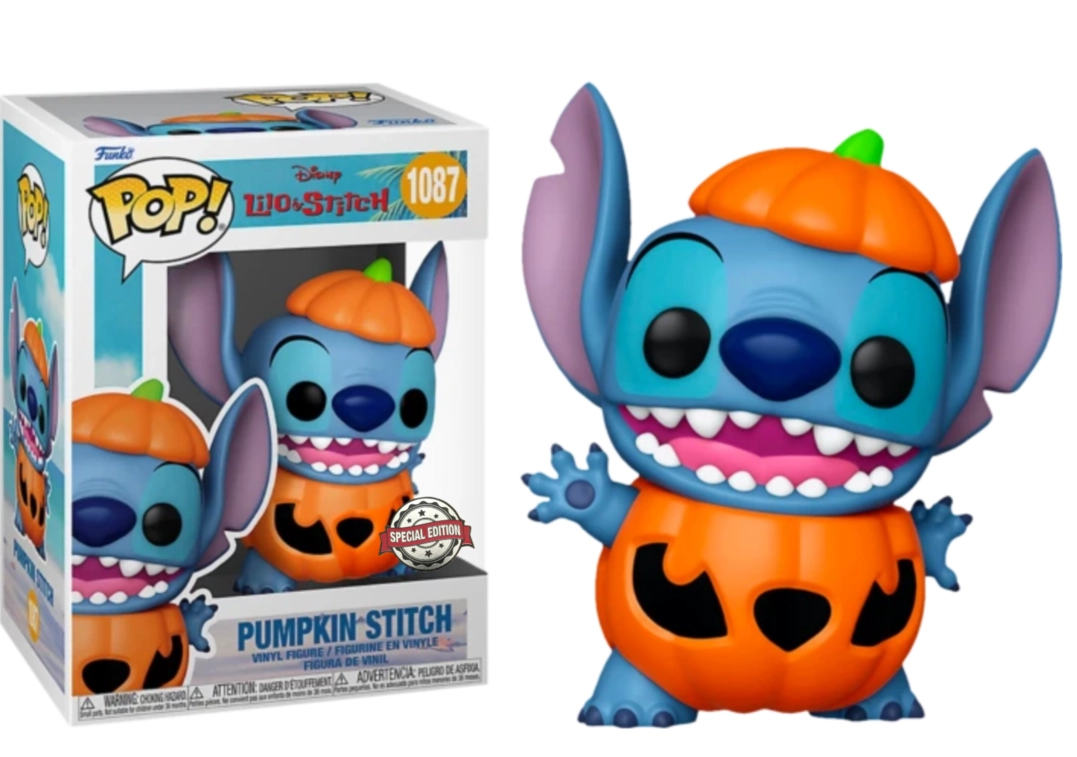 Lilo & stitch pop! vinyl figurine pumpkin stitch 9 cm