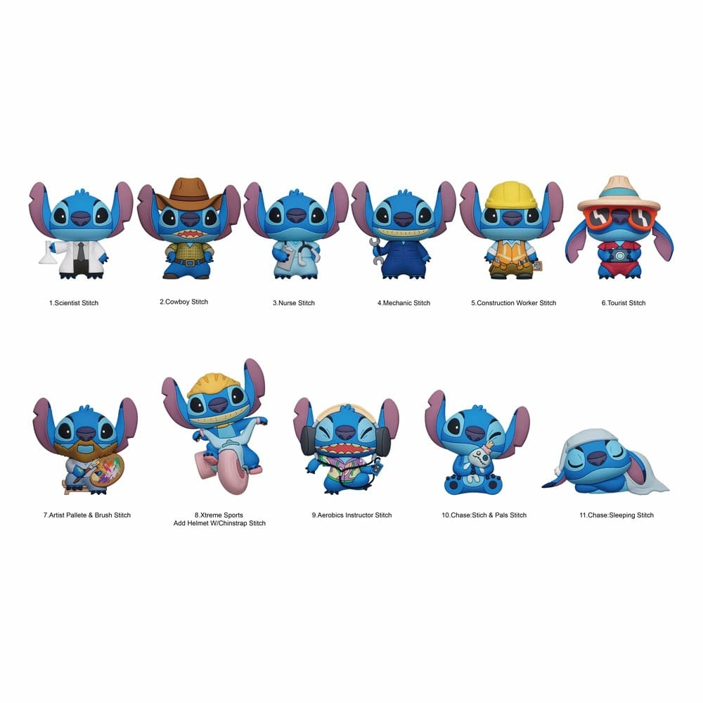 Lilo & stitch présentoir porte-clés sac à dos 3d series 6 (24)