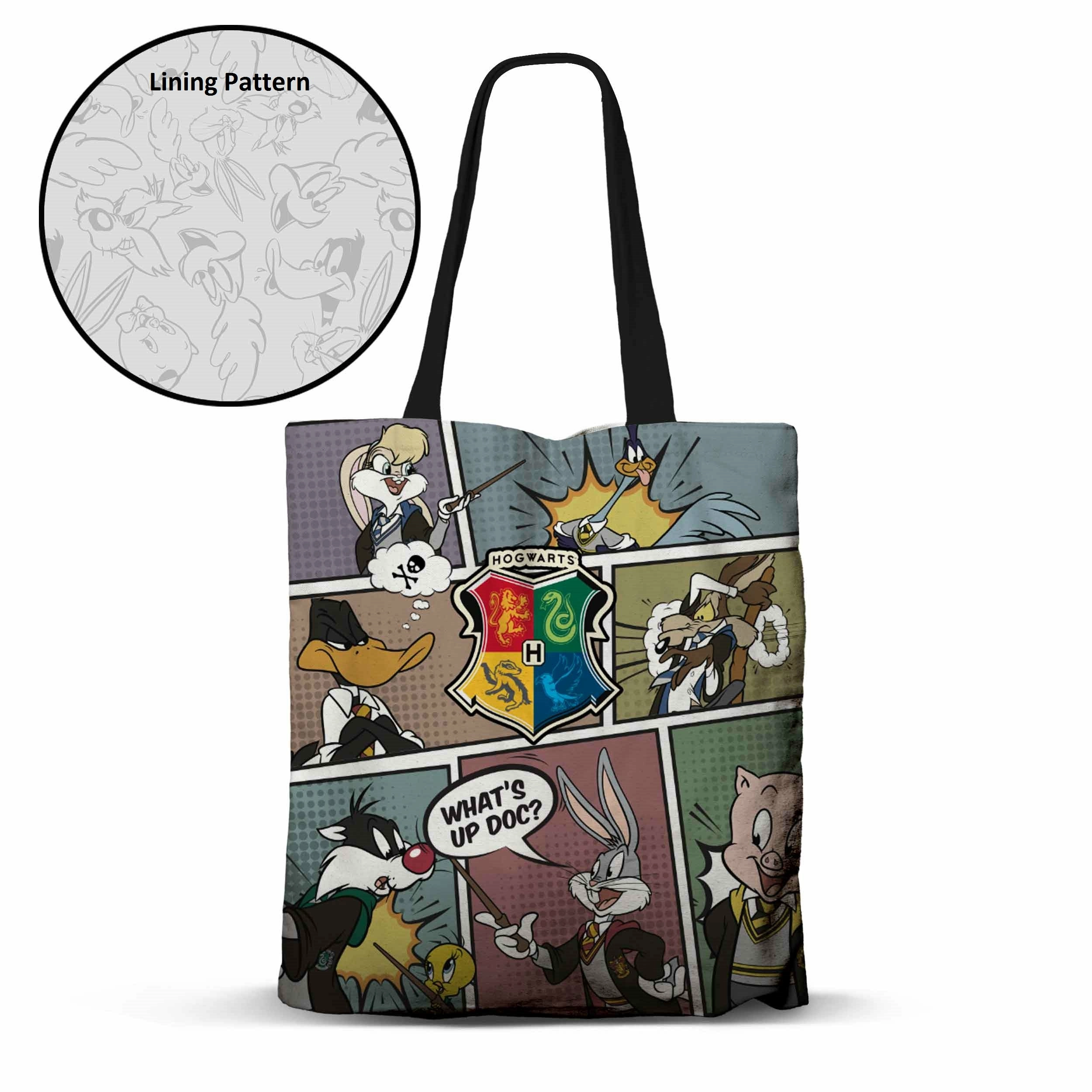 Looney tunes à poudlard - tote bag premium '40x33x1cm'