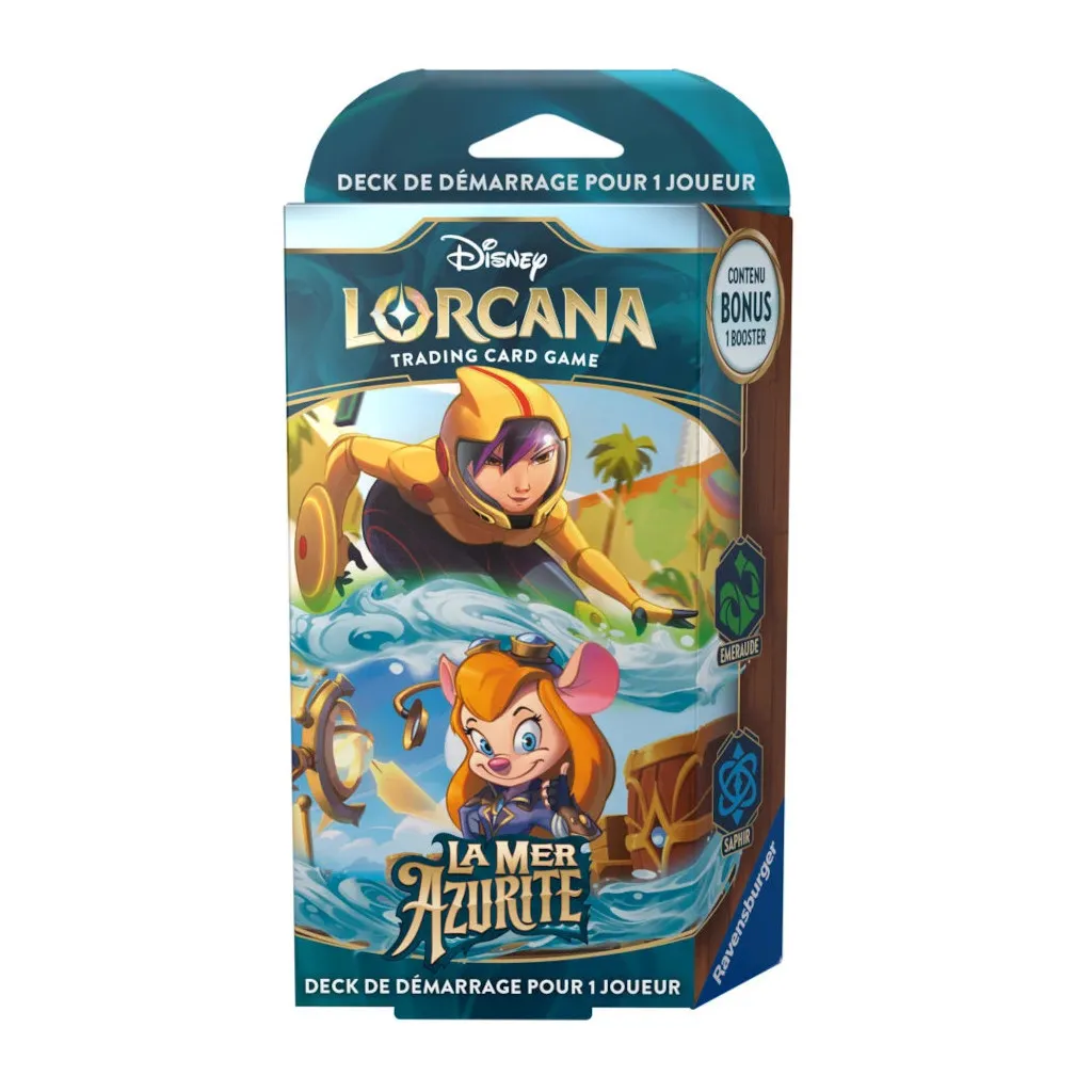 Lorcana S6 - La Mer Azurite : Starter Go Go Tamago et Gadget