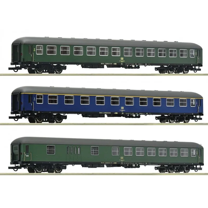 Lot de 3 voitures D 377 « Hispania-Express », DB. ROCO 6200051
