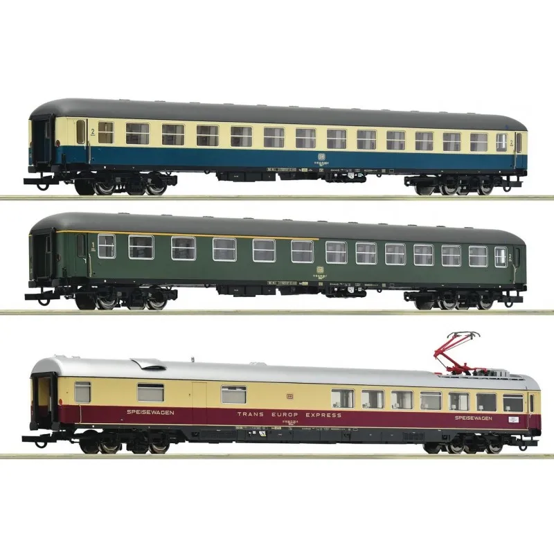 Lot de 3 voitures D 377 « Hispania-Express », DB. ROCO 6200052
