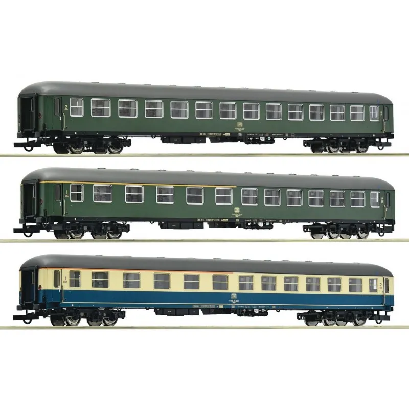 Lot de 3 voitures D 377 « Hispania-Express », DB. ROCO 6200053