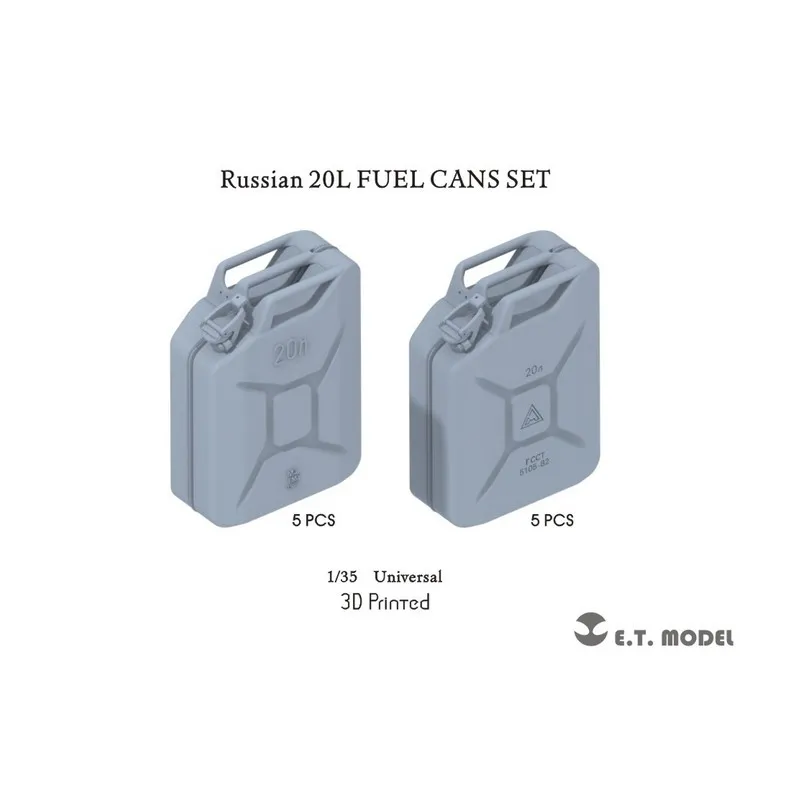 Ensemble de bidons de carburant russes 20L. E.T. MODEL P35-263