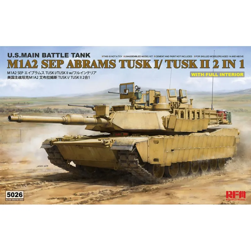 M1A2 SEP Abrams, 2 en 1. RYE FIELD MODEL 5026