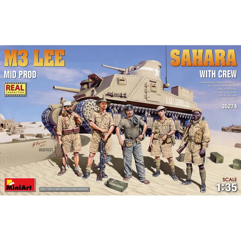 M3 Lee (milieu de production). Sahara. MINIART 35274