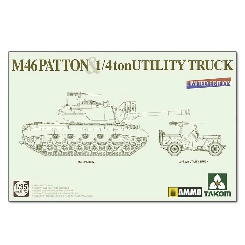 M46 Patton avec support Jeep. TAKOM 2117X