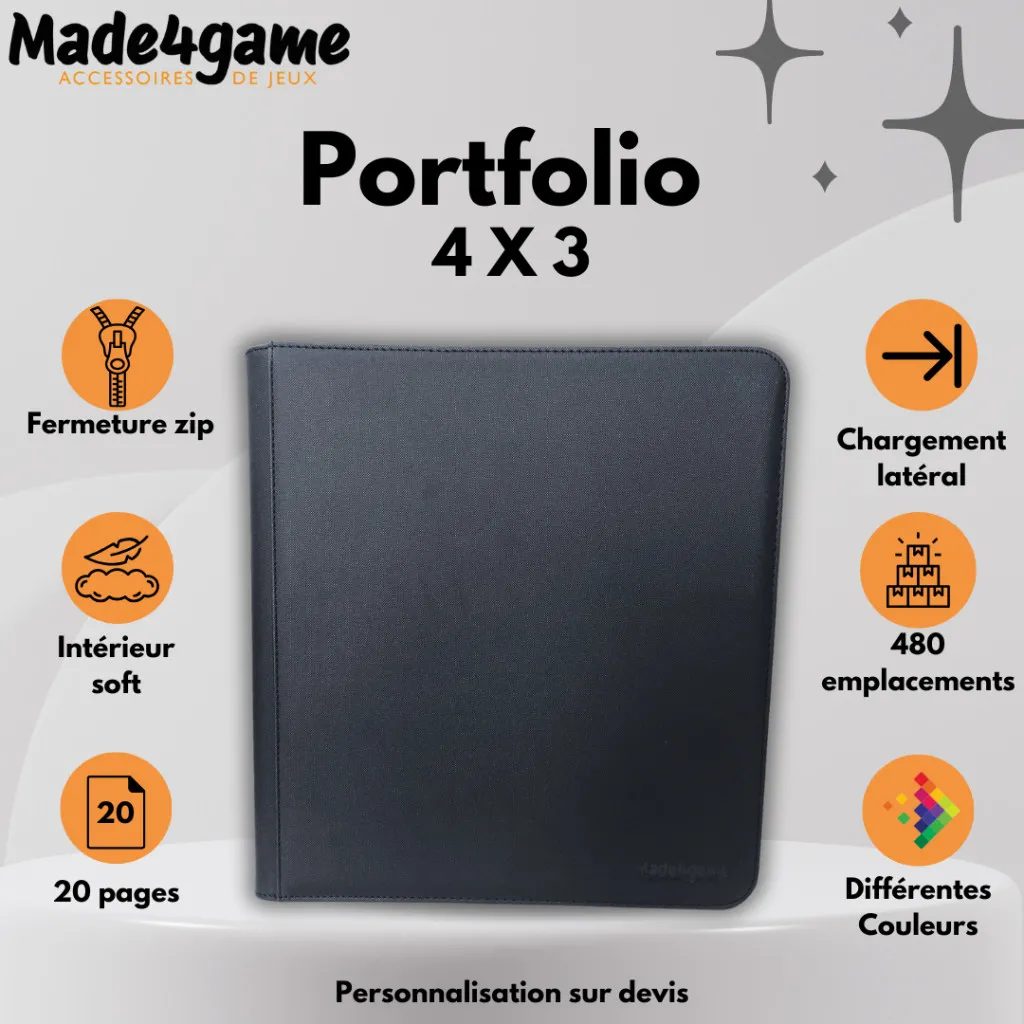 Made4game - Portefolio 4x3 pour cartes à collectionner