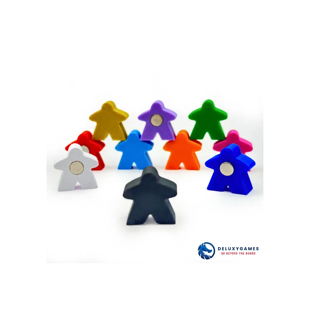 Magnetic Meeples - Ensemble de 10 Meeples aimantés