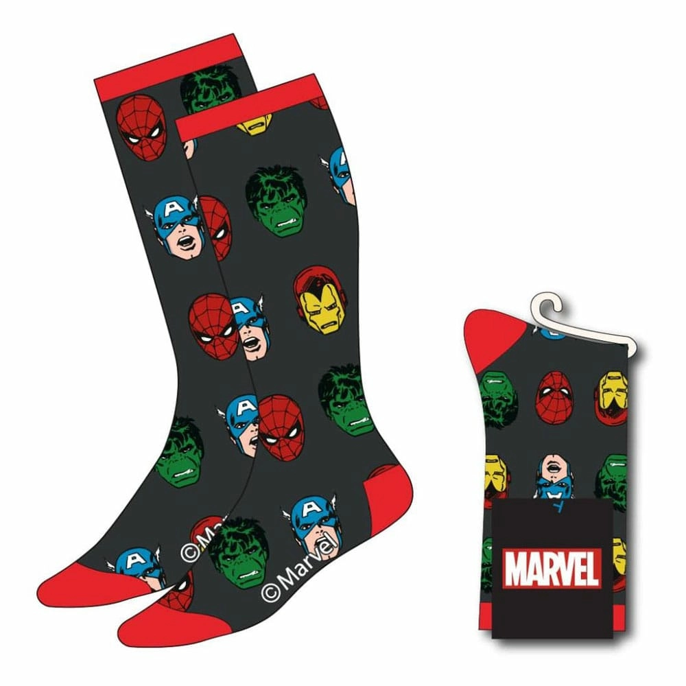 Marvel chaussettes avengers faces 38-45