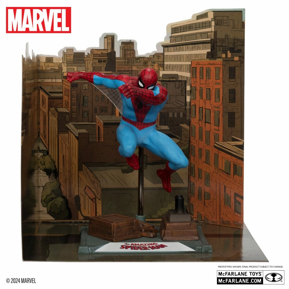 Marvel collection statuette pvc 1/10 spider-man (the amazing spider-man 38) (gold label) 15 cm