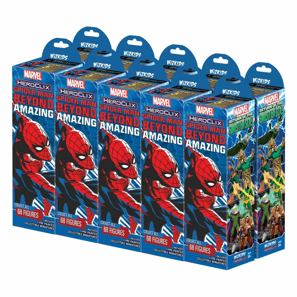 Marvel heroclix: spider-man beyond amazing booster brick (carton de 10)