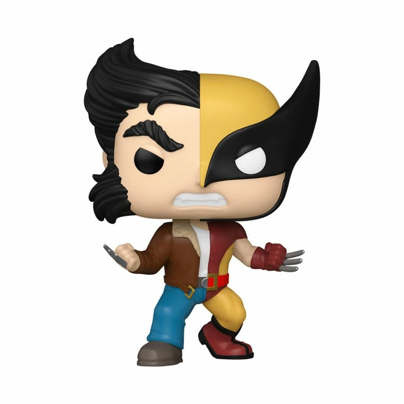 Marvel pop! vinyl figurine split- wolverine/logan 9 cm