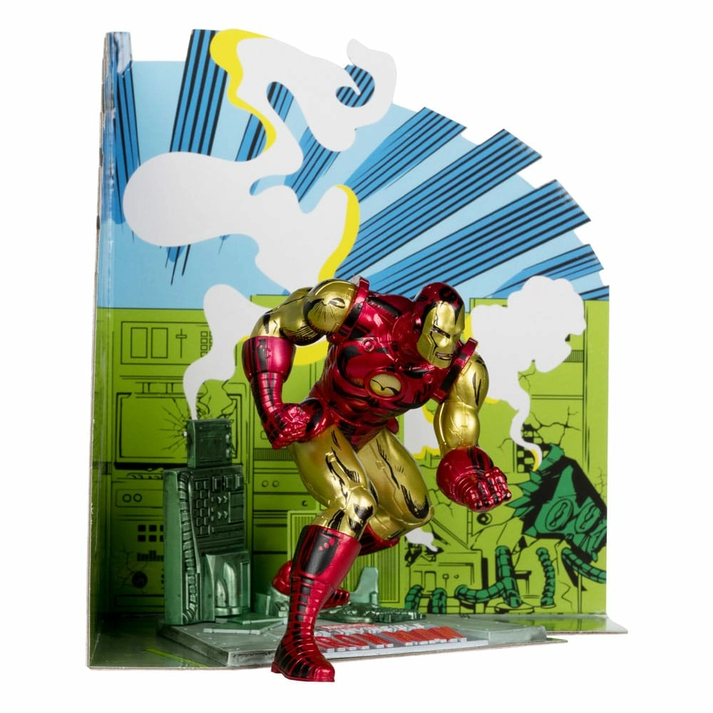 Marvel pvc statuette pvc 1/10 iron man (the invincible iron man 126) 11 cm