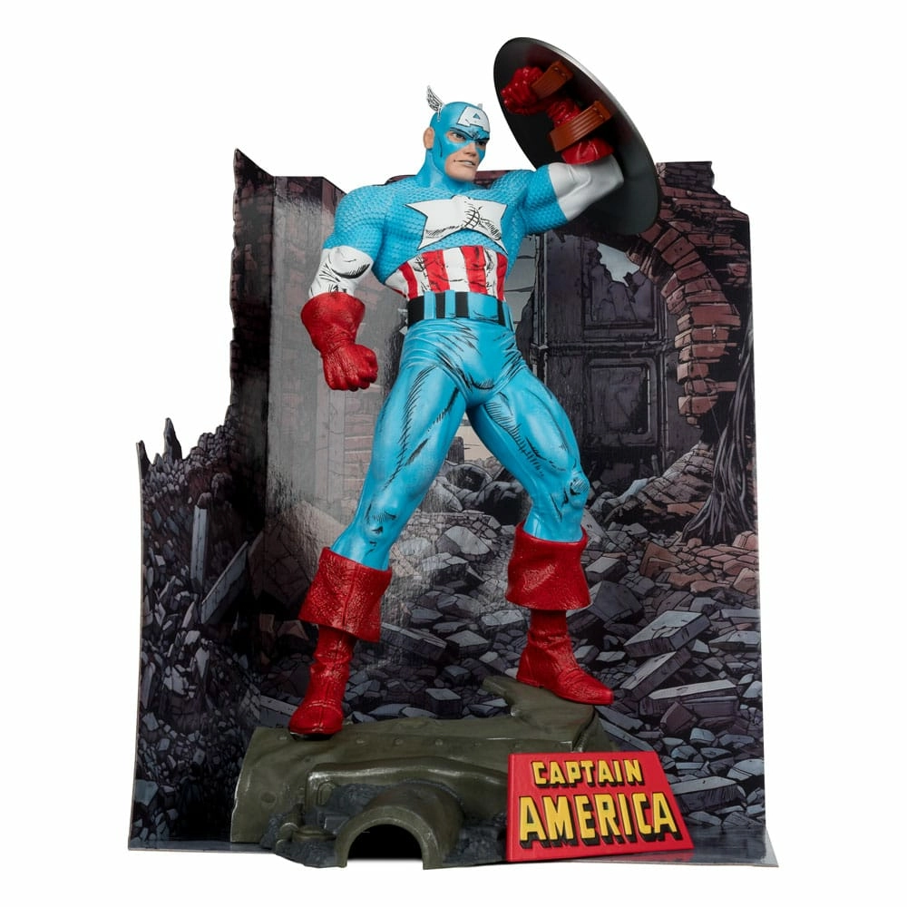 Marvel pvc statuette pvc 1/6 captain america (the amazing spider-man 323) 28 cm
