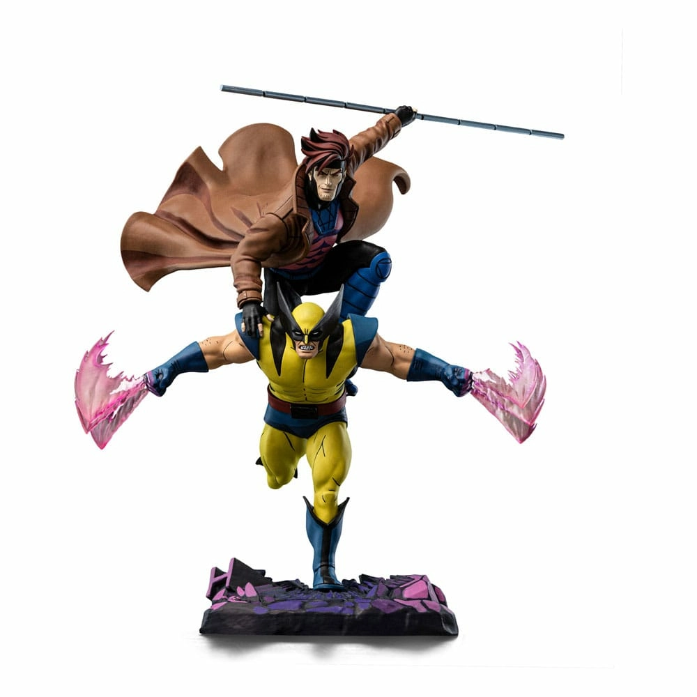 Marvel statuette 1/10 deluxe art scale x-men´97 gambit & wolverine 29 cm