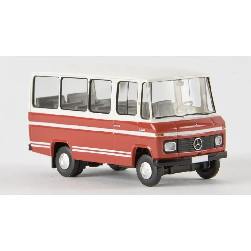 Mercedes O 309, blanc et rouge. BREKINA 36709
