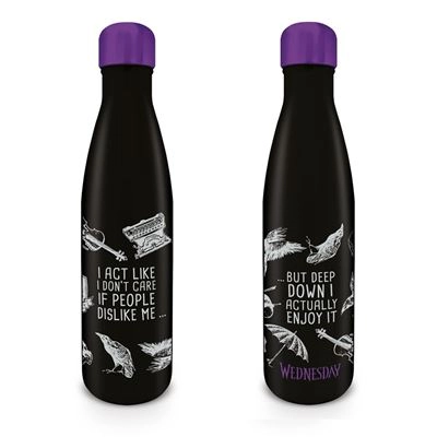 Mercredi - i act like i don't care if people ... - bouteille en métal