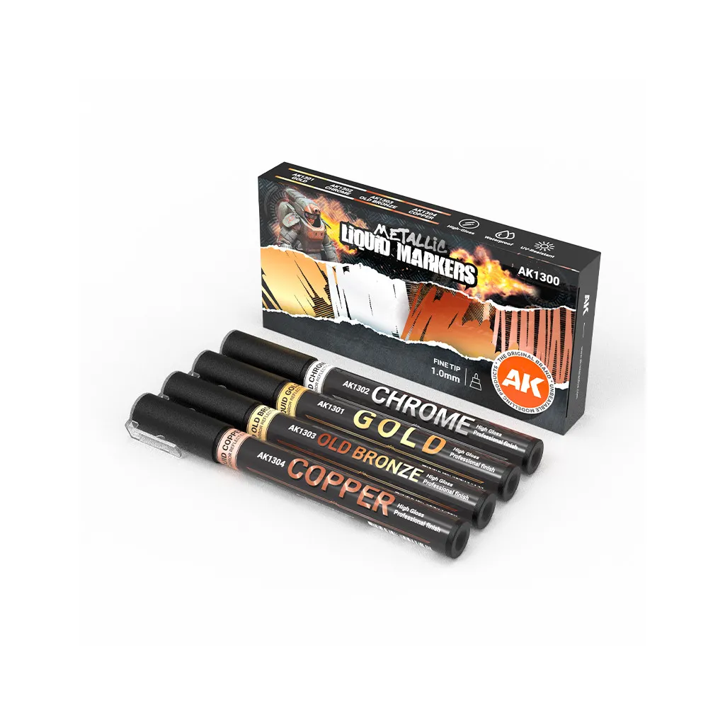 Metallic Liquid Markers - Set Complet