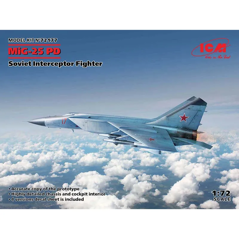 MiG-25 chasseur intercepteur soviétique. ICM 72177