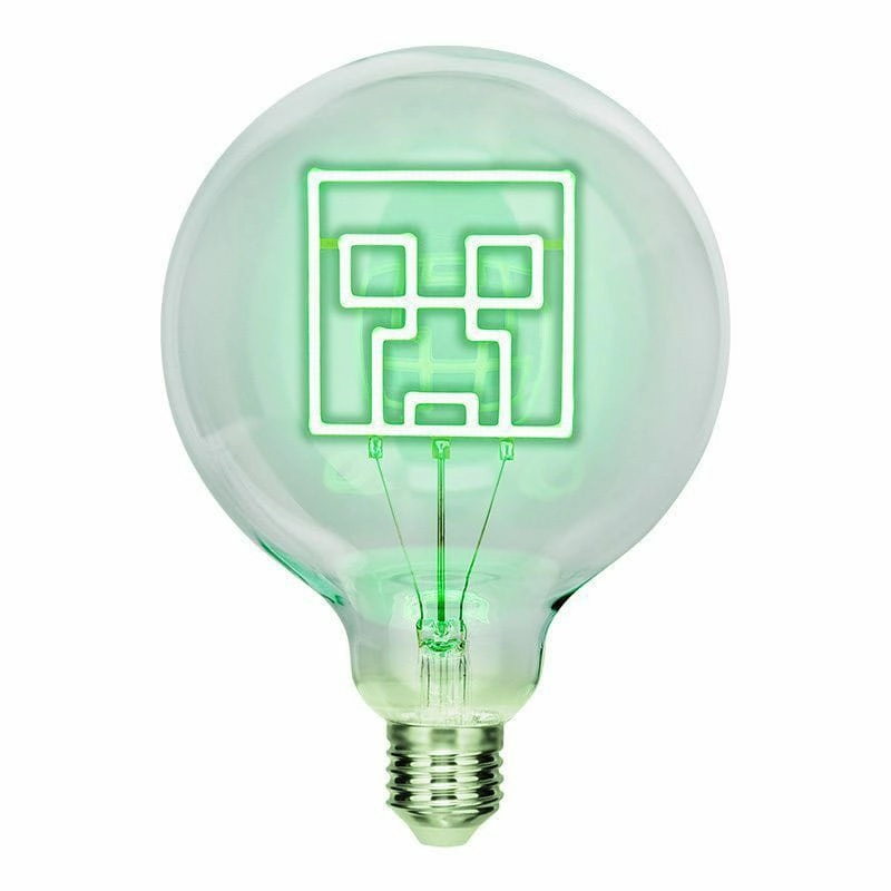 Minecraft ampoule led neon creeper